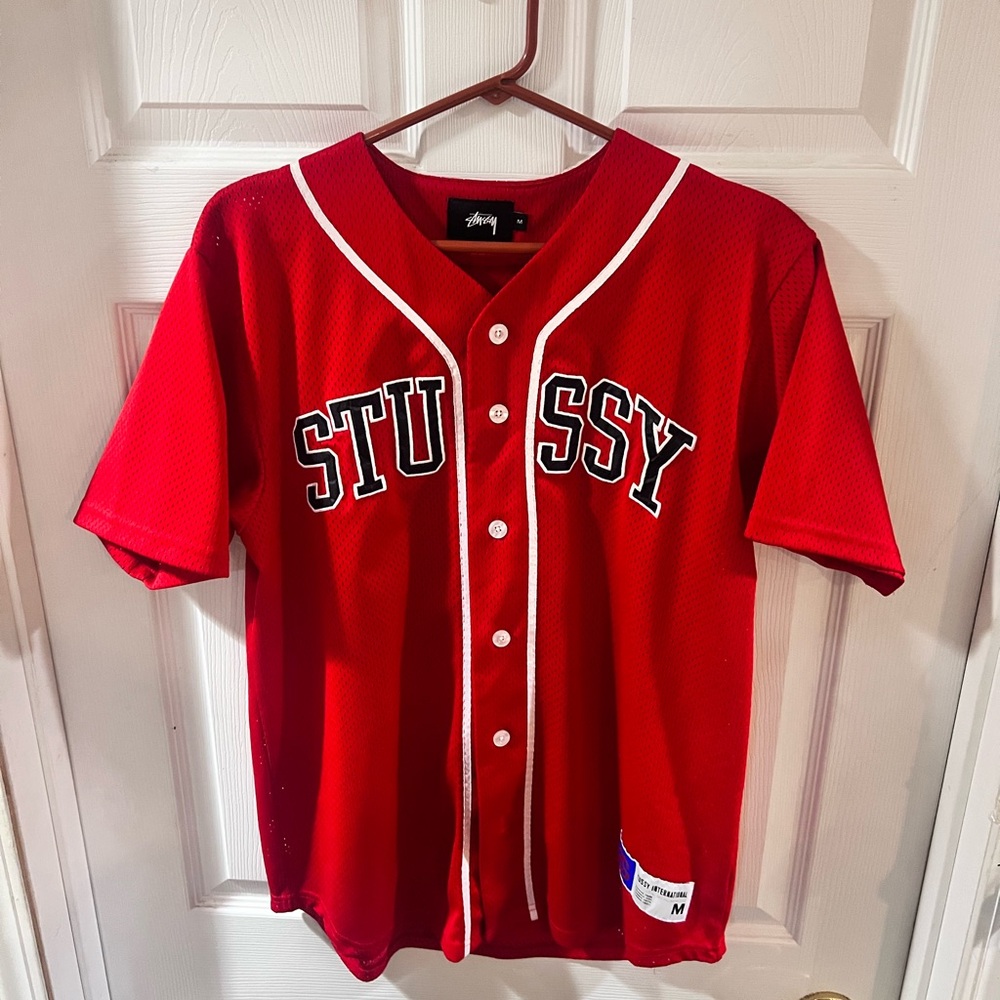 Stussy Jersey Red Black M
